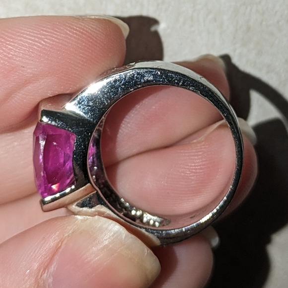 Cubic zirconia sterling silver ring - Picture 4 of 4